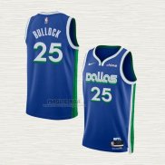 Maglia Reggie Bullock NO 25 Dallas Mavericks Citta 2022-23 Blu