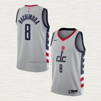 Maglia Rui Hachimura NO 8 Washington Wizards Citta 2020-21 Grigio