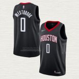 Maglia Russell Westbrook NO 0 Houston Rockets Statement Nero