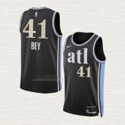 Maglia Saddiq Bey NO 41 Atlanta Hawks Citta 2023-24 Nero