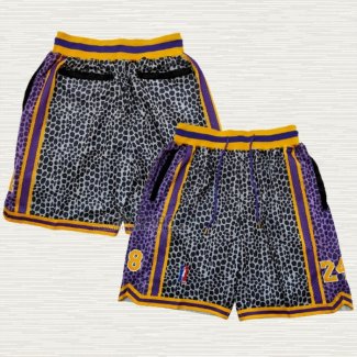 Pantaloncini Kobe Bryant Los Angeles Lakers Nero Viola