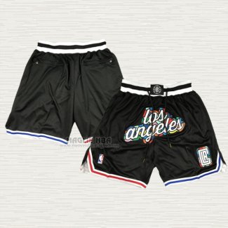 Pantaloncini Los Angeles Clippers Citta Just Don 2022-23 Nero