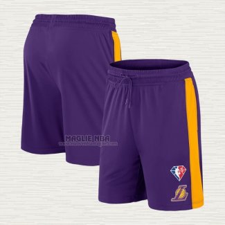 Pantaloncini Los Angeles Lakers 75th Anniversary Viola