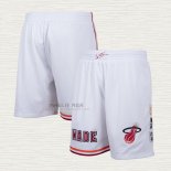 Pantaloncini Miami Heat Mitchell & Ness Bianco