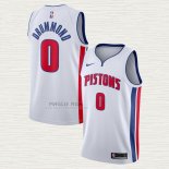 Maglia Andre Drummond NO 0 Detroit Pistons Association Bianco