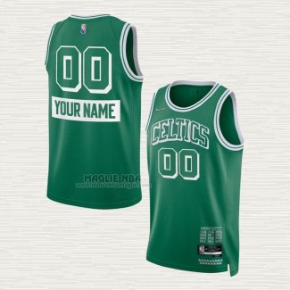 Maglia Boston Celtics Personalizzate Citta 2021-22 Verde