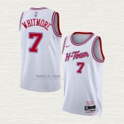 Maglia Cam Whitmore NO 7 Houston Rockets Citta 2023-24 Bianco