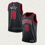 Maglia Coby White NO 0 Chicago Bulls Statement 2020-21 Nero