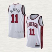 Maglia Demar Derozan NO 11 Chicago Bulls Citta 2022-23 Bianco