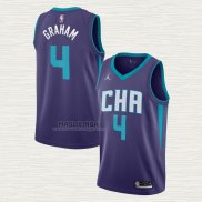 Maglia Devonte Graham NO 4 Charlotte Hornets Statement Edition Viola