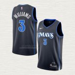 Maglia Grant Williams NO 3 Dallas Mavericks Citta 2023-24 Blu