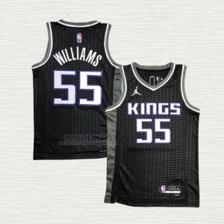 Maglia Jason Williams NO 55 Sacramento Kings Statement 2020-21 Nero