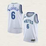 Maglia Jordan Mclaughlin NO 6 Minnesota Timberwolves Classic 2023-24 Bianco