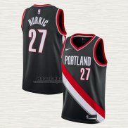 Maglia Jusuf Nurkic NO 27 Portland Trail Blazers Icon Nero