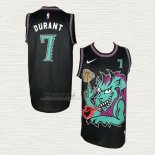 Maglia Kevin Durant NO 7 Brooklyn Nets Swamp Dragon Nero