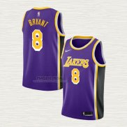 Maglia Kobe Bryant NO 8 Los Angeles Lakers Statement Viola