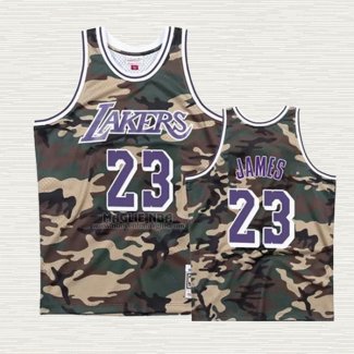 Maglia Lebron James NO 23 Los Angeles Lakers Camuffamento