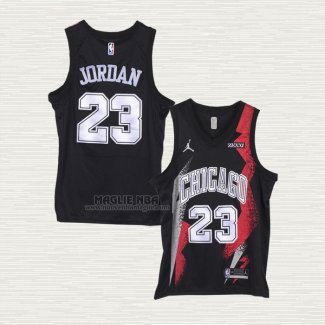 Maglia Michael Jordan NO 23 Chicago Bulls Fashion Royalty Nero