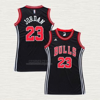 Maglia Michael Jordan NO 23 Donna Chicago Bulls Icon Nero