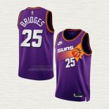 Maglia Mikal Bridges NO 25 Phoenix Suns Classic 2022-23 Viola