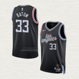 Maglia Nicolas Batum NO 33 Los Angeles Clippers Citta 2022-23 Nero