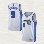 Maglia Nikola Vucevic NO 9 Orlando Magic Earned 2020-21 Bianco