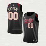 Maglia Portland Trail Blazers Personalizzate Citta 2023-24 Nero