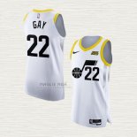 Maglia Rudy Gay NO 22 Utah Jazz Association Autentico 2022-23 Bianco