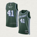 Maglia Saddiq Bey NO 41 Detroit Pistons Citta 2022-23 Verde