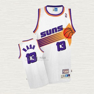 Maglia Steve Nash NO 13 Phoenix Suns Throwback Bianco