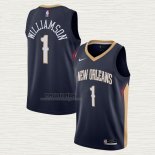 Maglia Zion Williamson NO 1 New Orleans Pelicans Icon 2020-21 Blu