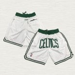 Pantaloncini Boston Celtics Just Don Bianco