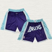 Pantaloncini Los Angeles Lakers Citta Just Don 2021-22 Viola