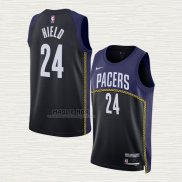 Maglia Buddy Hield NO 24 Indiana Pacers Citta 2022-23 Blu