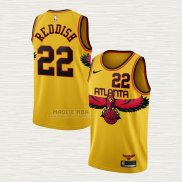 Maglia Cam Reddish NO 22 Atlanta Hawks Citta 2021-22 Giallo