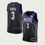 Maglia Chris Duarte NO 3 Indiana Pacers Citta 2022-23 Blu