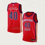 Maglia Cody Zeller NO 40 New Orleans Pelicans Statement 2023-24 Rosso