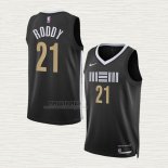 Maglia David Roddy NO 21 Memphis Grizzlies Citta 2023-24 Nero