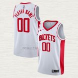 Maglia Houston Rockets Personalizzate Association 2020-21 Bianco