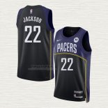 Maglia Isaiah Jackson NO 22 Indiana Pacers Citta 2022-23 Blu