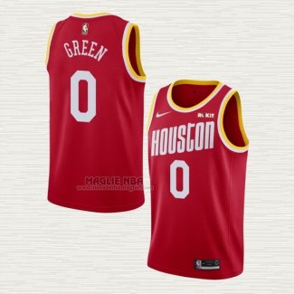 Maglia Jalen Green NO 0 Houston Rockets Classic Rosso