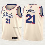 Maglia Joel Embiid NO 21 Bambino Philadelphia 76ers Citta Crema