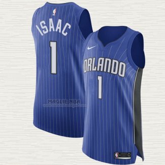 Maglia Jonathan Isaac NO 1 Orlando Magic Icon Autentico Blu