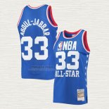 Maglia Kareem Abdul-Jabbar NO 33 All Star 1985 Blu