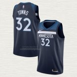 Maglia Karl-Anthony Towns NO 32 Minnesota Timberwolves Icon Blu