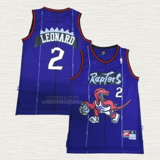 Maglia Kawhi Leonard NO 2 Toronto Raptors Throwback Viola