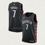 Maglia Kevin Durant NO 7 Brooklyn Nets Citta 2019-20 Nero