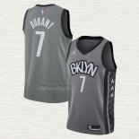 Maglia Kevin Durant NO 7 Brooklyn Nets Statement 2020-21 Grigio