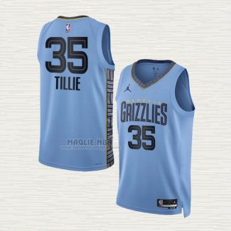 Maglia Killian Tillie NO 35 Memphis Grizzlies Statement 2022-23 Blu