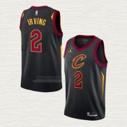 Maglia Kyrie Irving NO 2 Cleveland Cavaliers Statement 2020-21 Nero